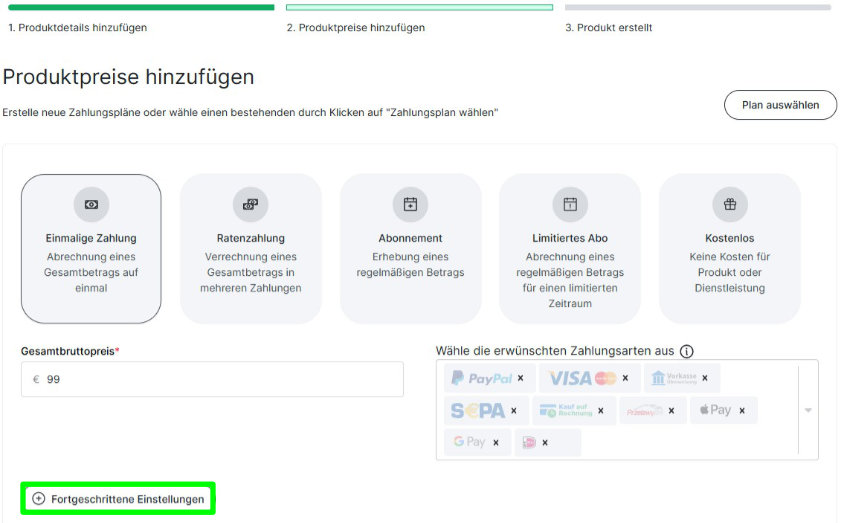 Ablefy Kurs Schritt 2