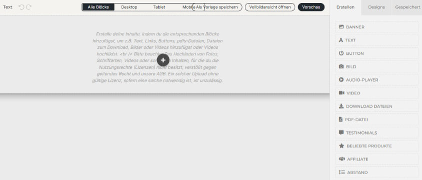 Ablefy Pagebuilder