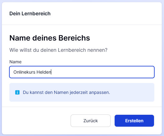 Memberspot Lernbereich